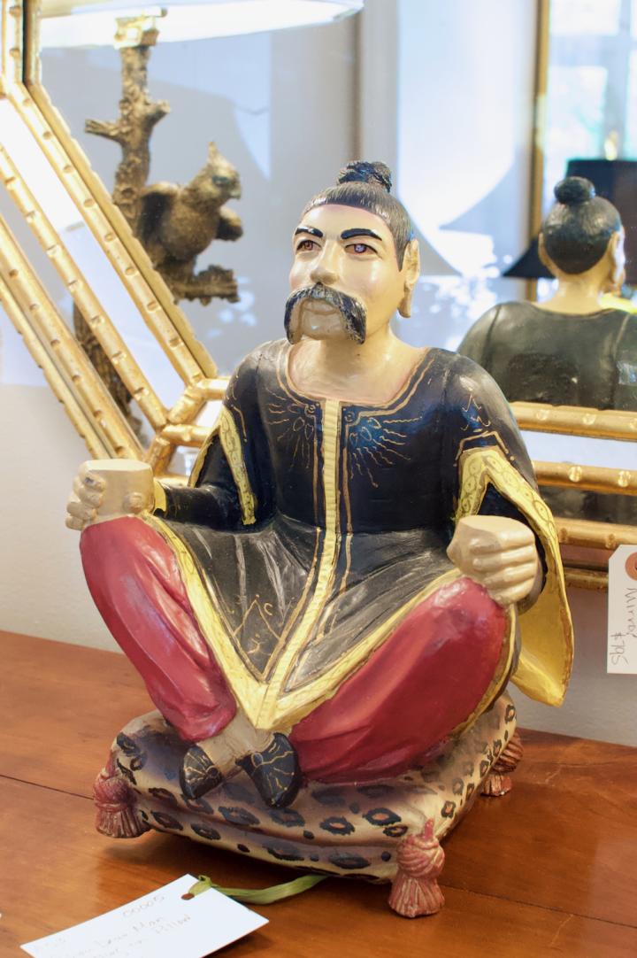 Shop Asian decor man sitting on pillow | Hunt & Gather