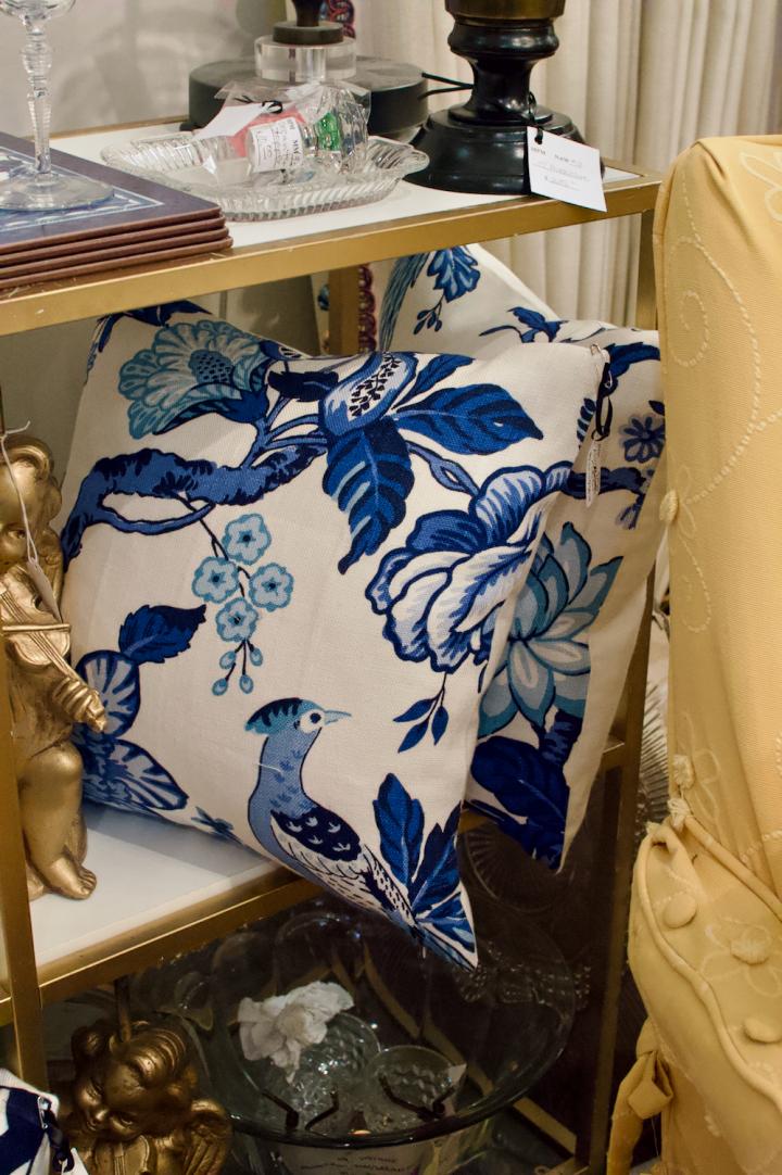 Shop Blue & white bird pillows | Hunt & Gather