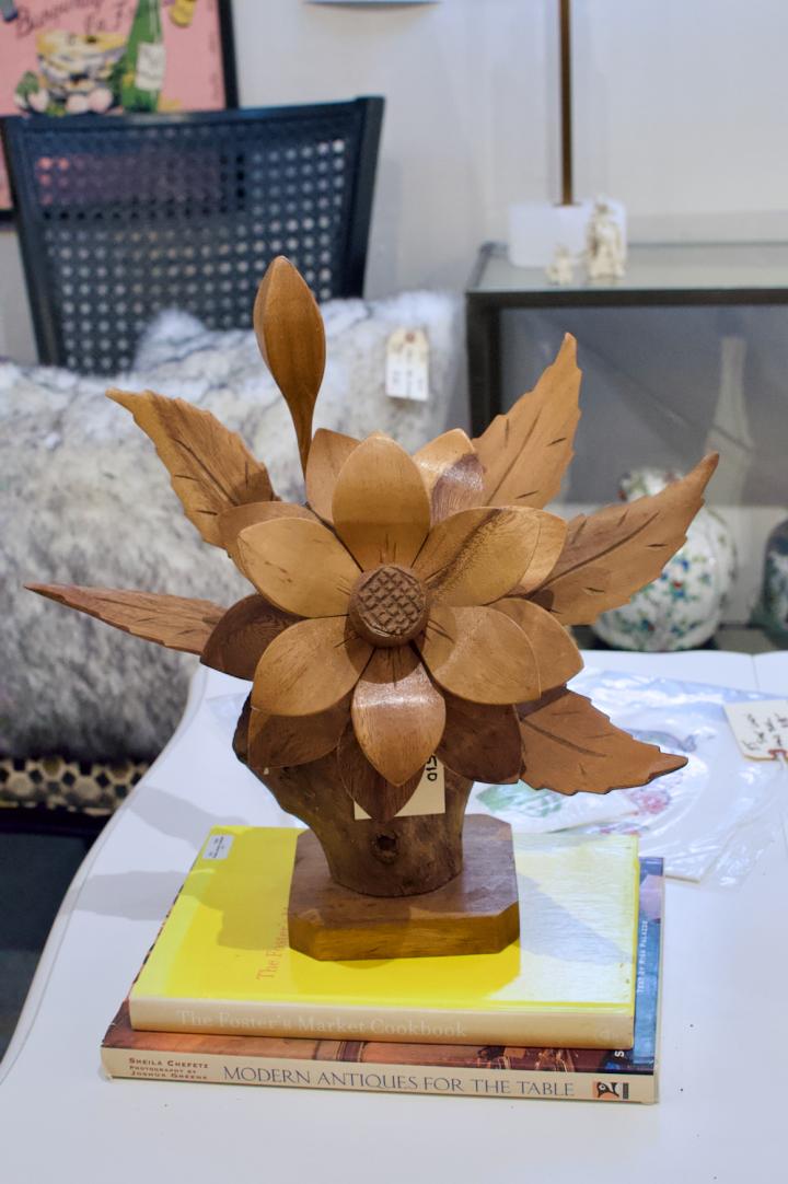 Shop MCM wood flower sculpture | Hunt & Gather