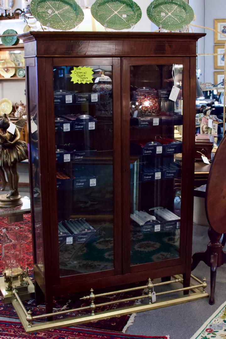 Shop Mahogany inlaid 2 door cabinet | Hunt & Gather
