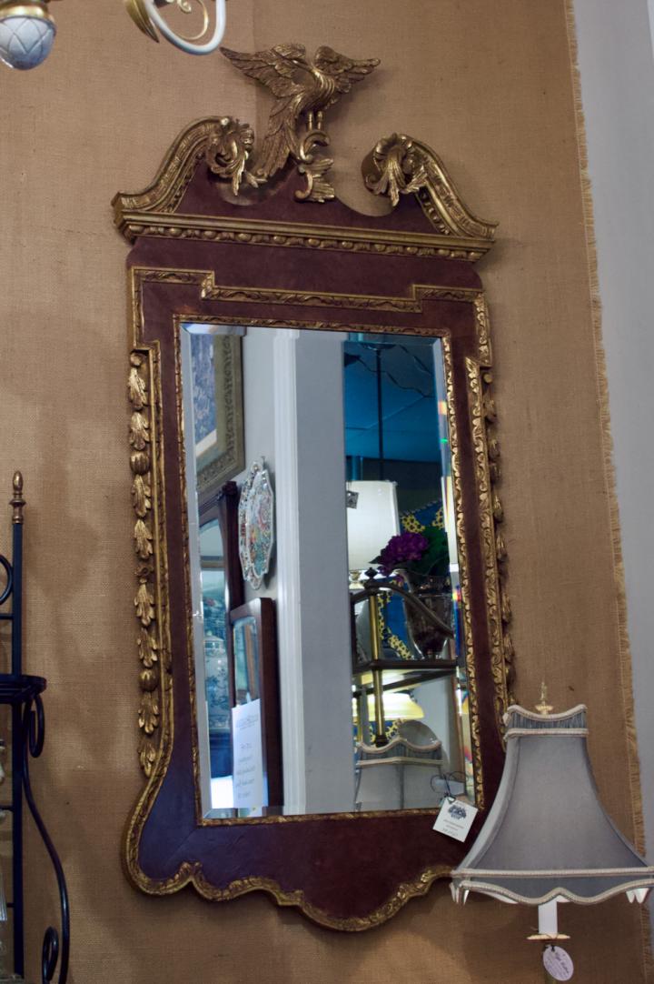 Shop Mahogany gold gilt wood mirror | Hunt & Gather