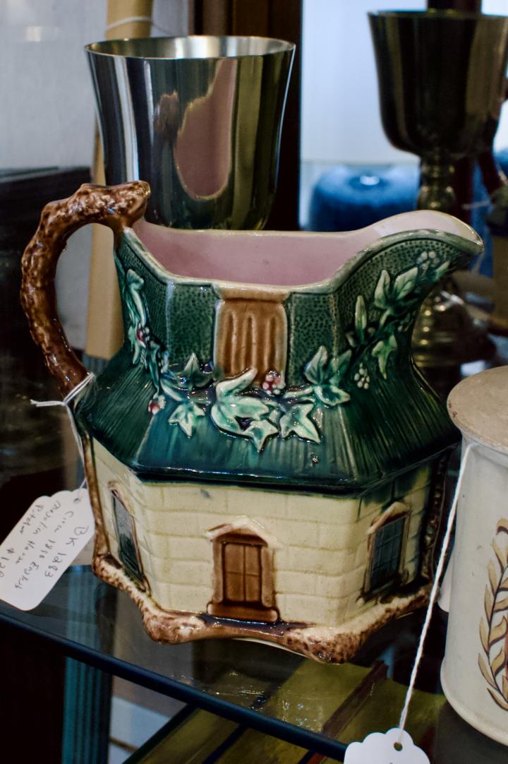 Shop Circa 1890 English majolica house pitcher | Hunt & Gather