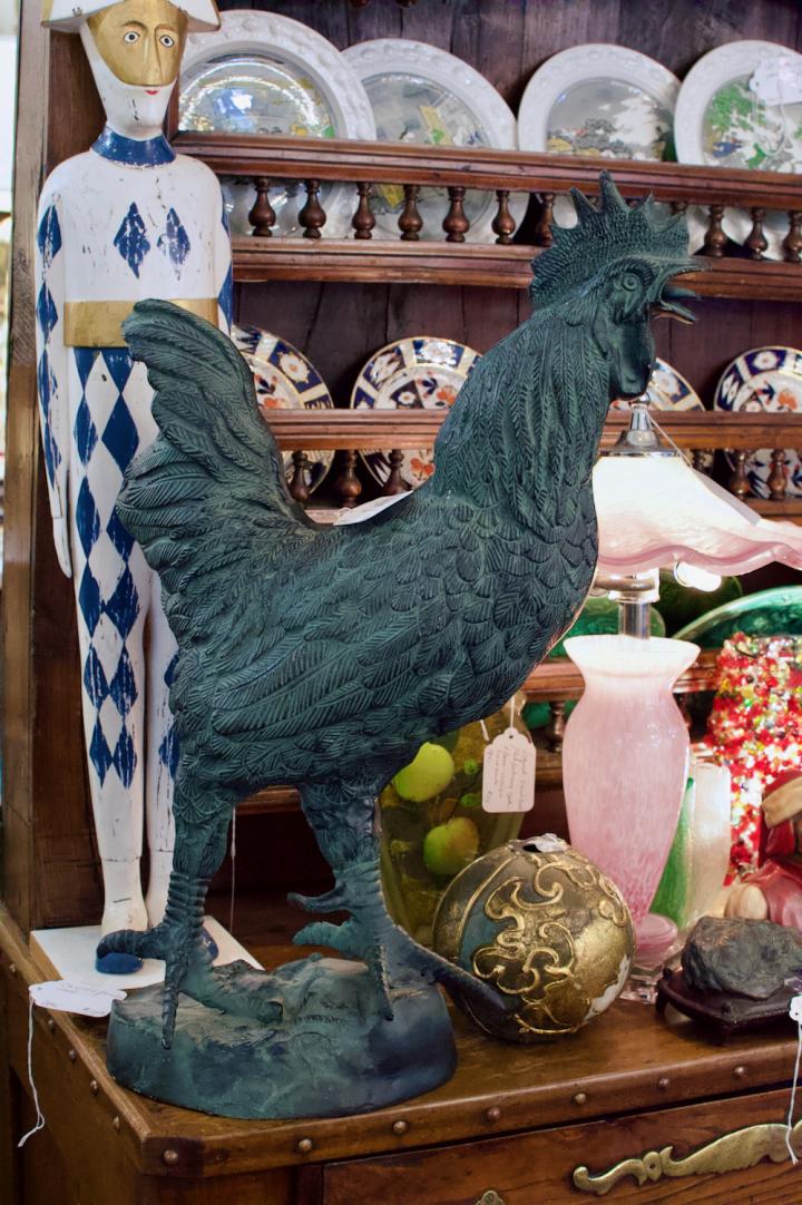 Shop Patinated metal rooster | Hunt & Gather