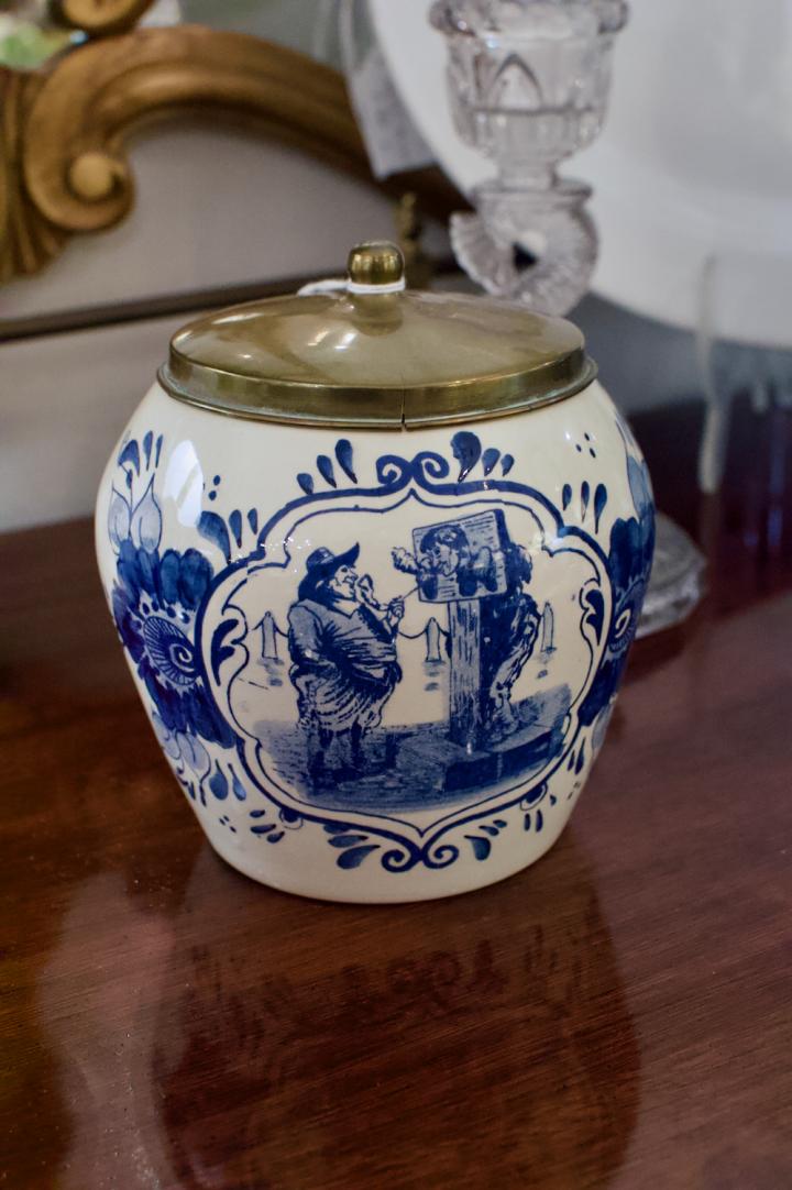 Shop Holland delft humidor | Hunt & Gather