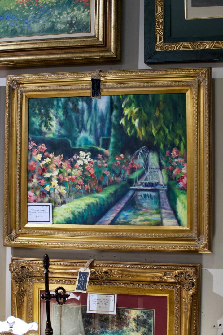 Shop “Alhambra Garden” impressionist oil on canvas | Hunt & Gather