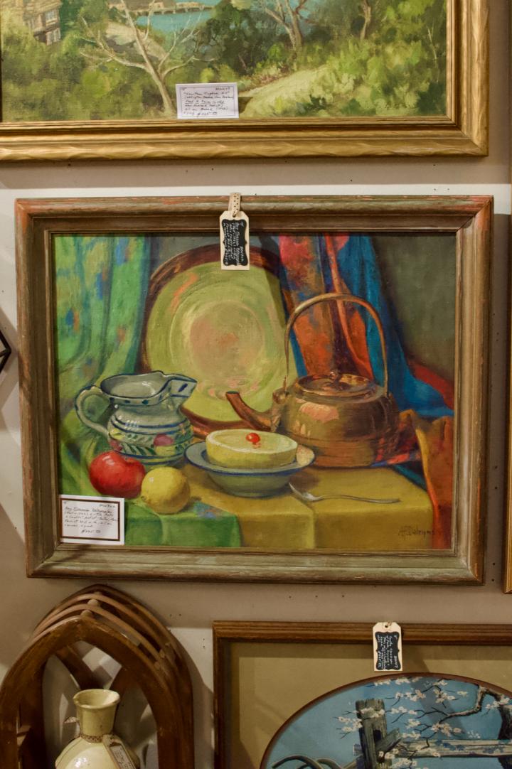 Shop Fauvist still life oil on canvas; signed | Hunt & Gather