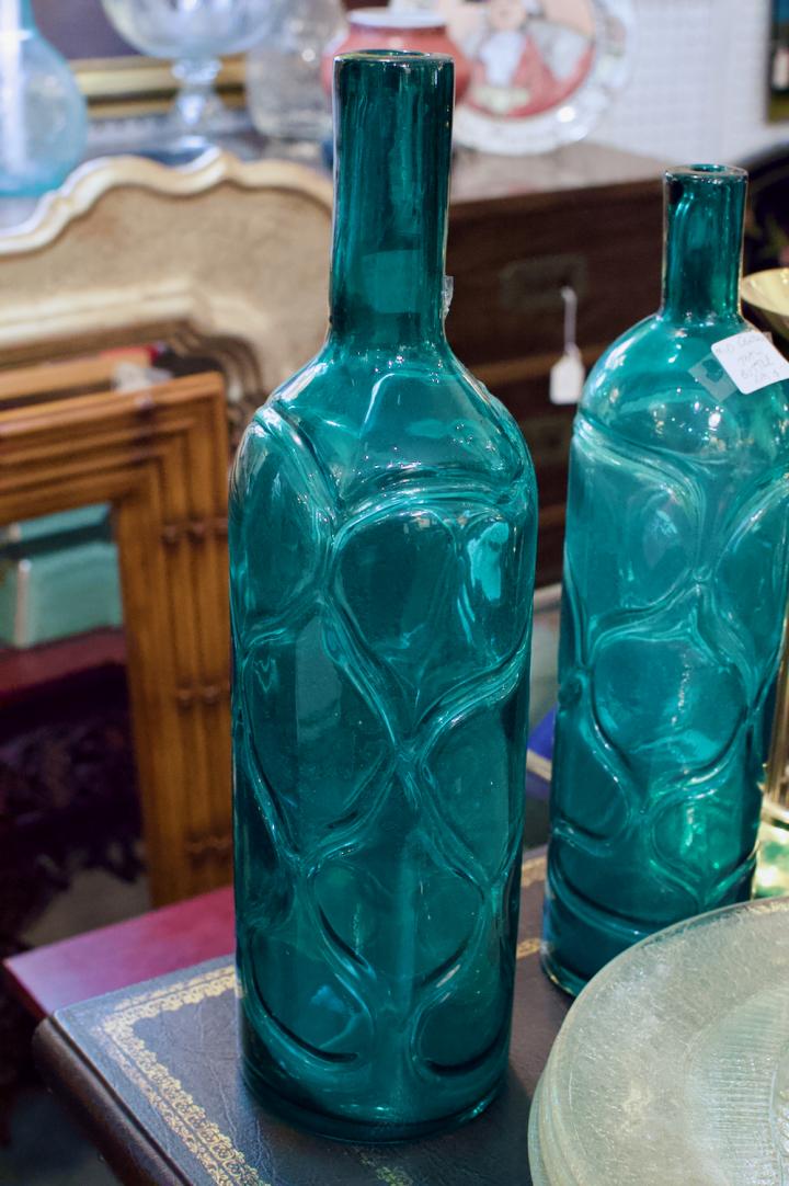 Shop Mid century teal bottle | Hunt & Gather