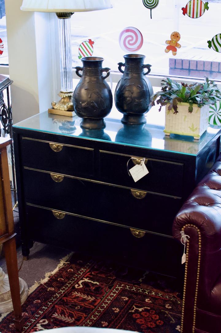 Shop Pair of black chests by century | Hunt & Gather