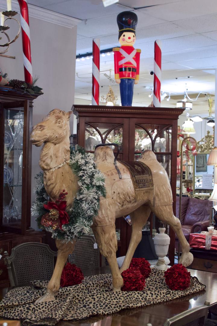 Shop Amazing large carved wood camel | Hunt & Gather