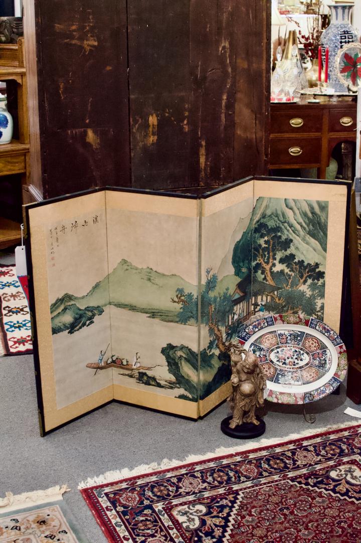 Shop Asian folding screen - lovely landscape | Hunt & Gather