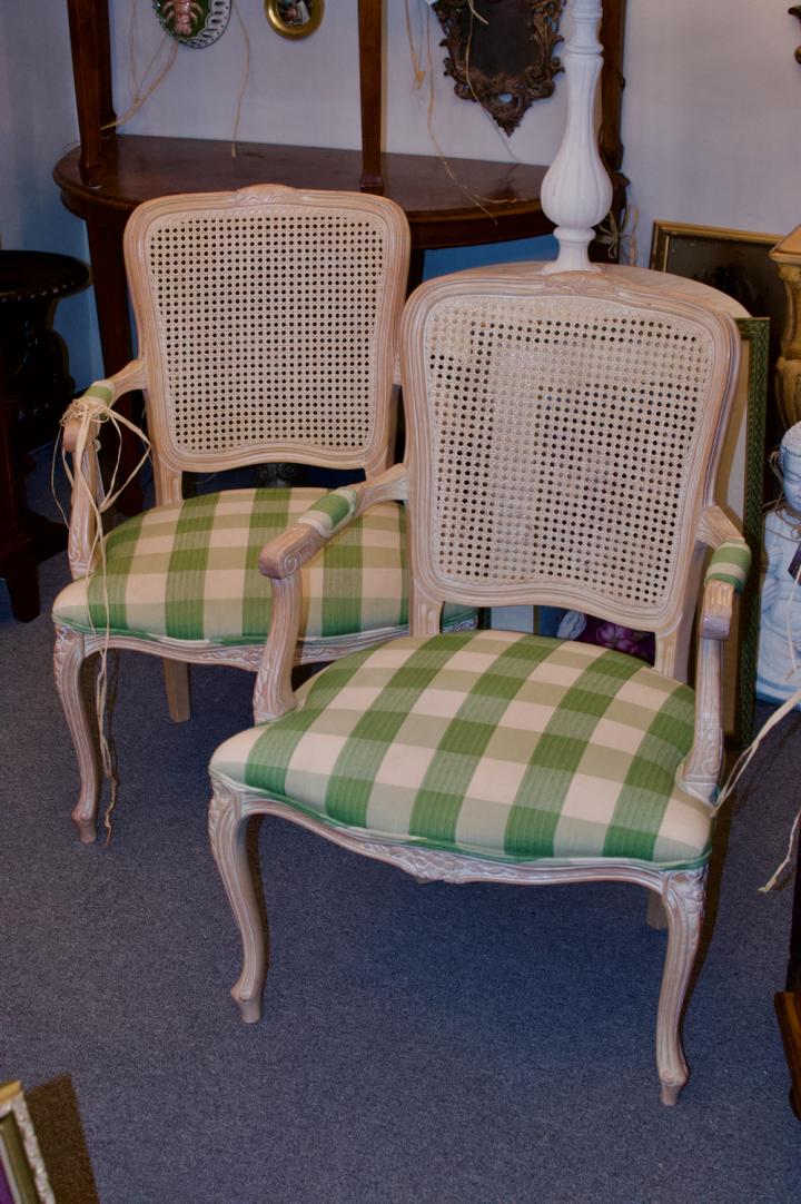 Shop French cane back chairs pair | Hunt & Gather