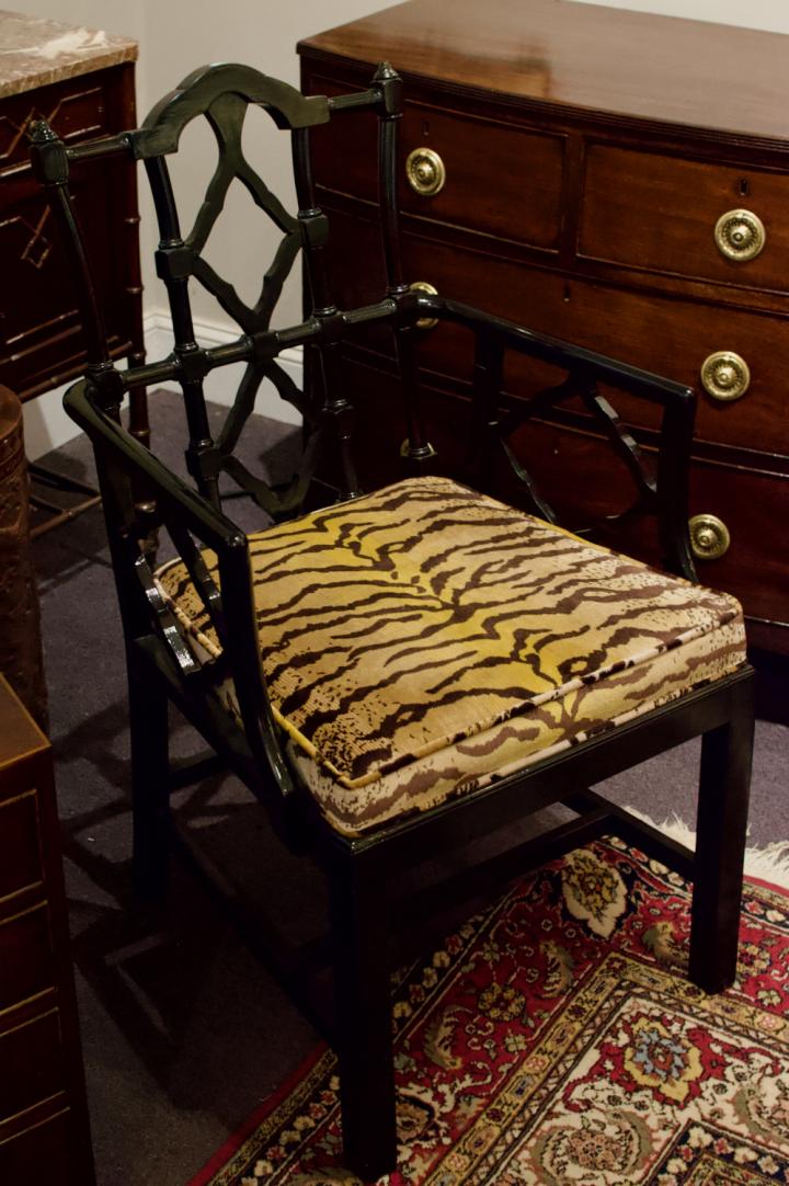 Shop Chinese Chippendale animal print chair | Hunt & Gather