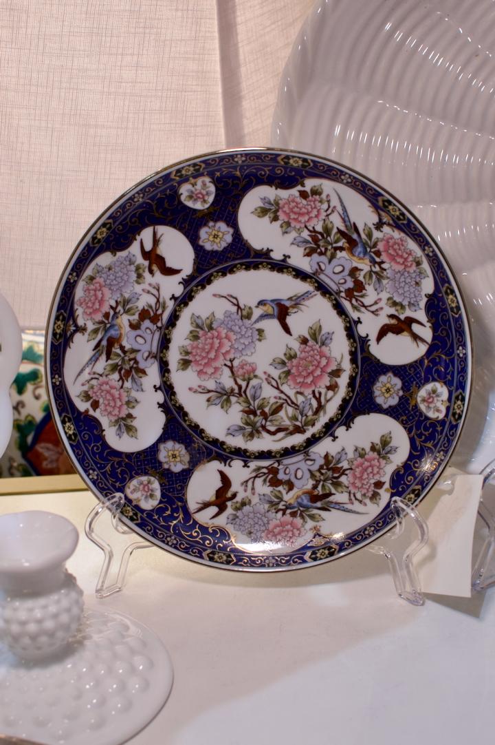 Shop Vintage beautiful Asian plate w/ swallows | Hunt & Gather