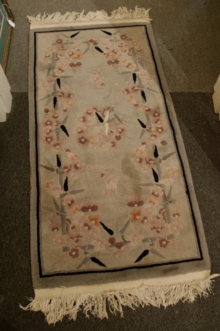 Shop Vintage knotted Chinese art deco rug - unusual | Hunt & Gather