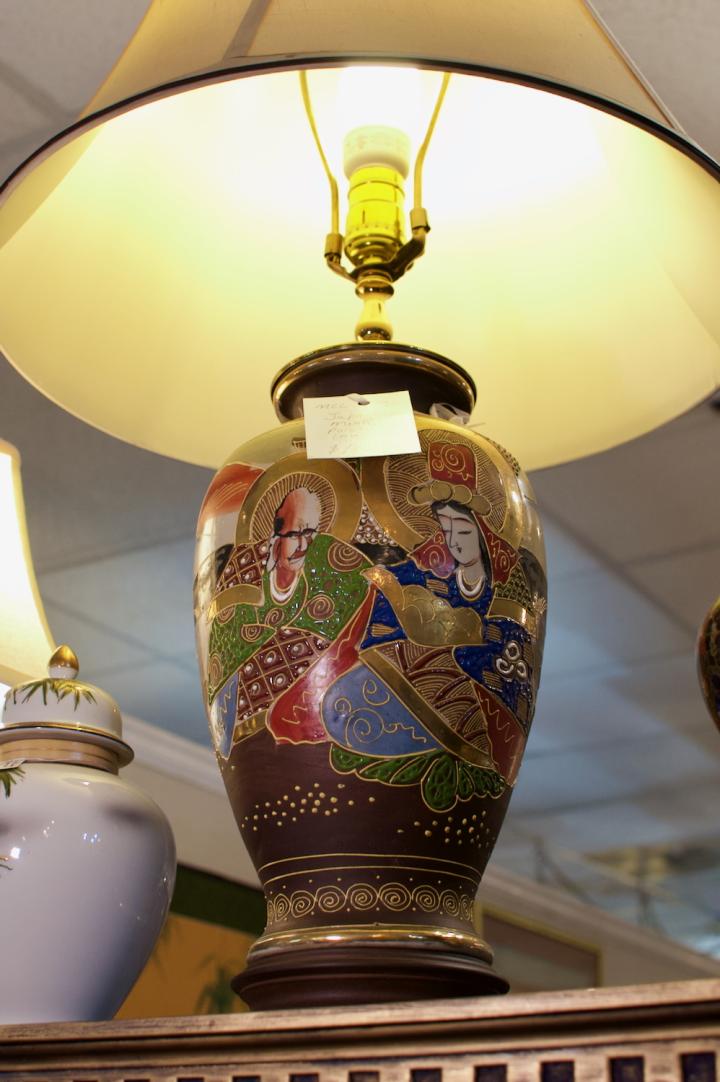 Shop Japanese marriage porcelain lamp | Hunt & Gather