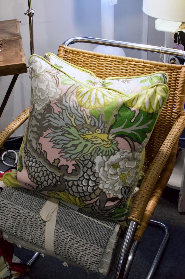 Shop Pair of Schumacher pillows - Chang Mai in pink | Hunt & Gather