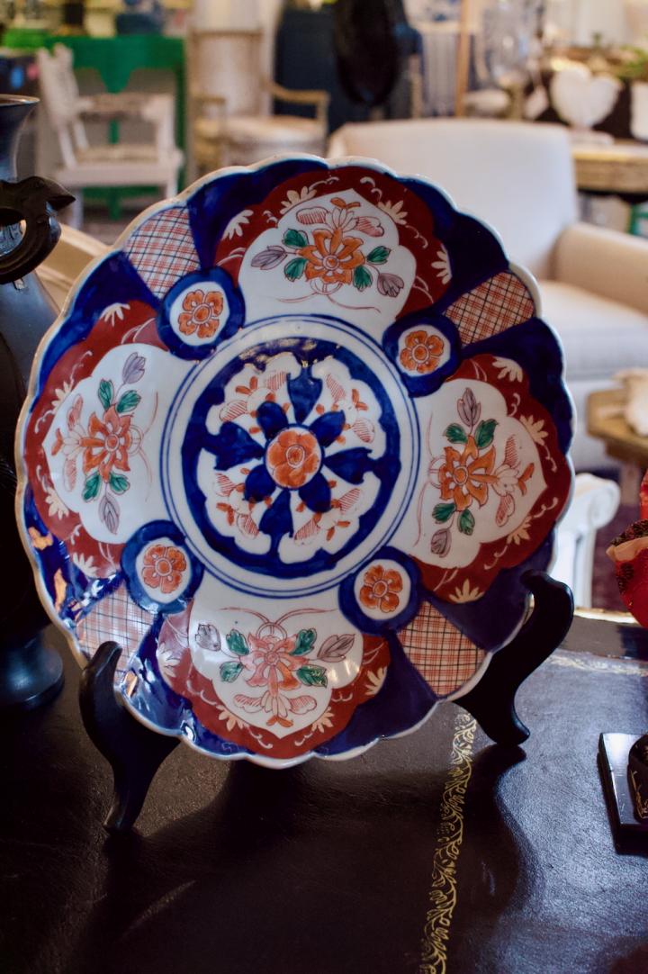 Shop 12” Imari plate on stand | Hunt & Gather