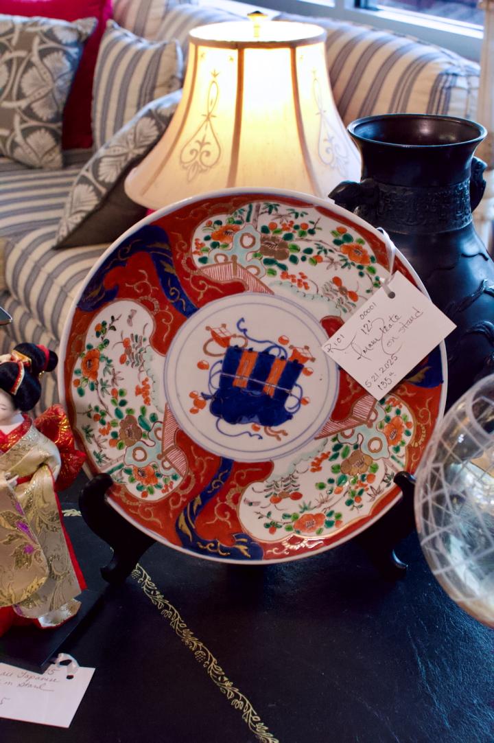 Shop 12” Imari plate on stand | Hunt & Gather