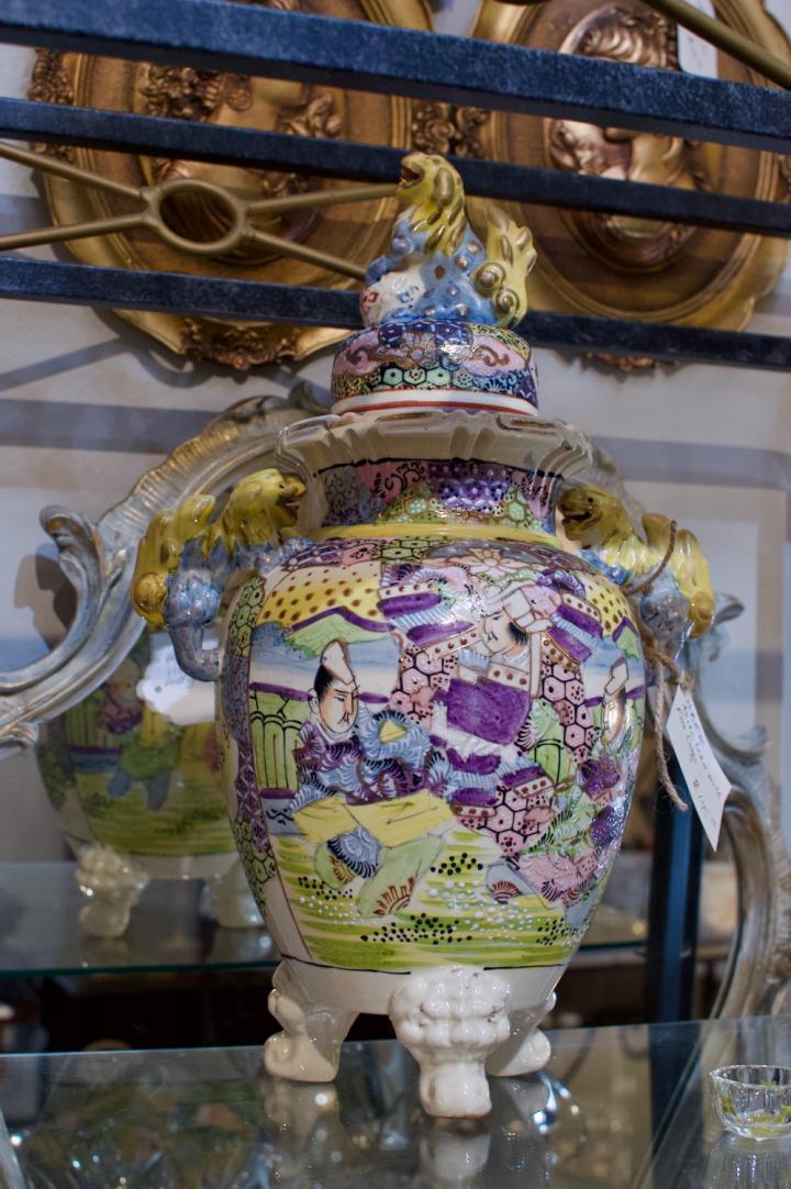Shop Asian urn w/ foo dogs | Hunt & Gather