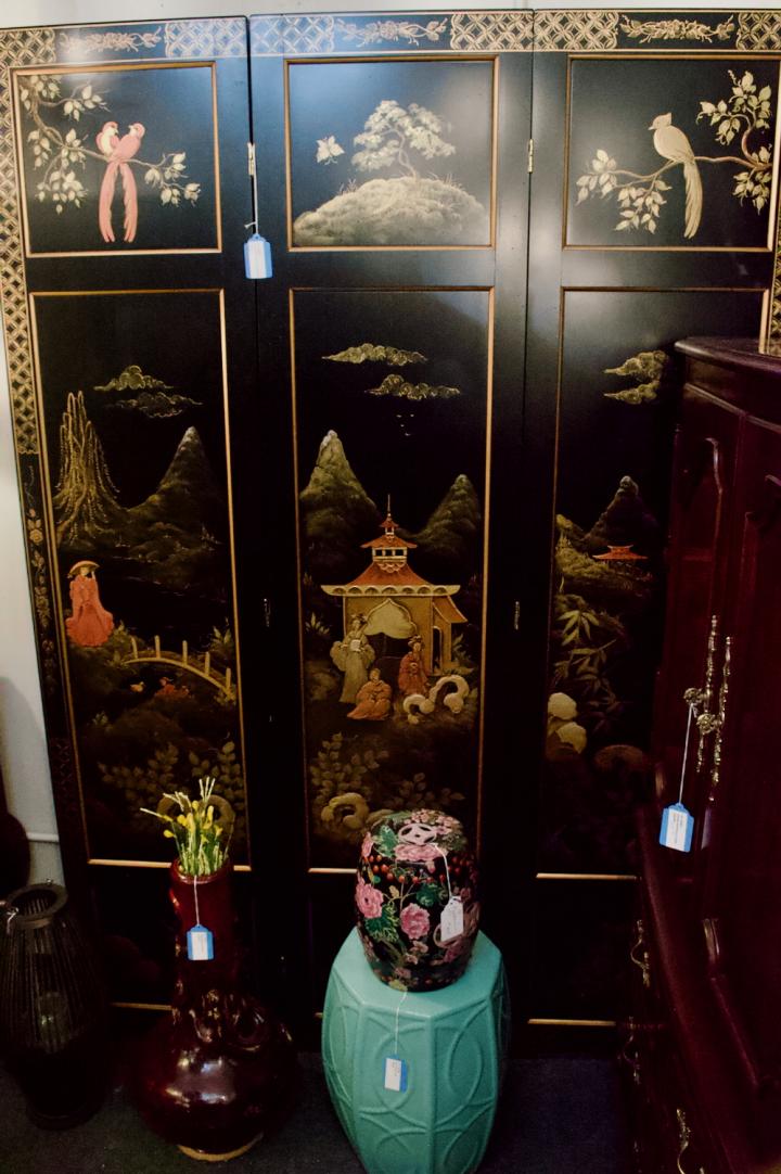 Shop Three panel Asian screen / room divider | Hunt & Gather