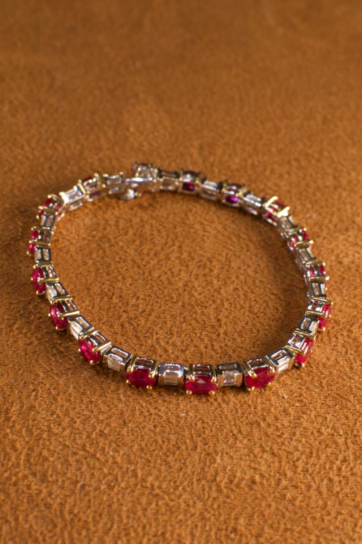 Shop Ruby & diamond bracelet | Hunt & Gather