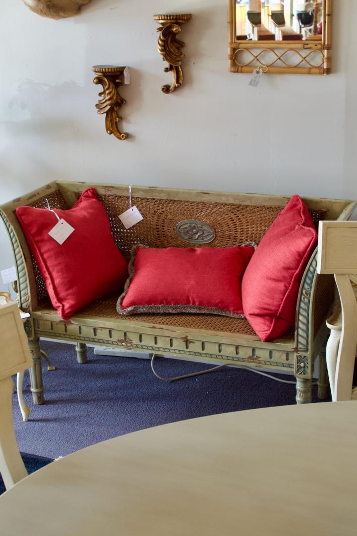 Shop Caned Settee | Hunt & Gather