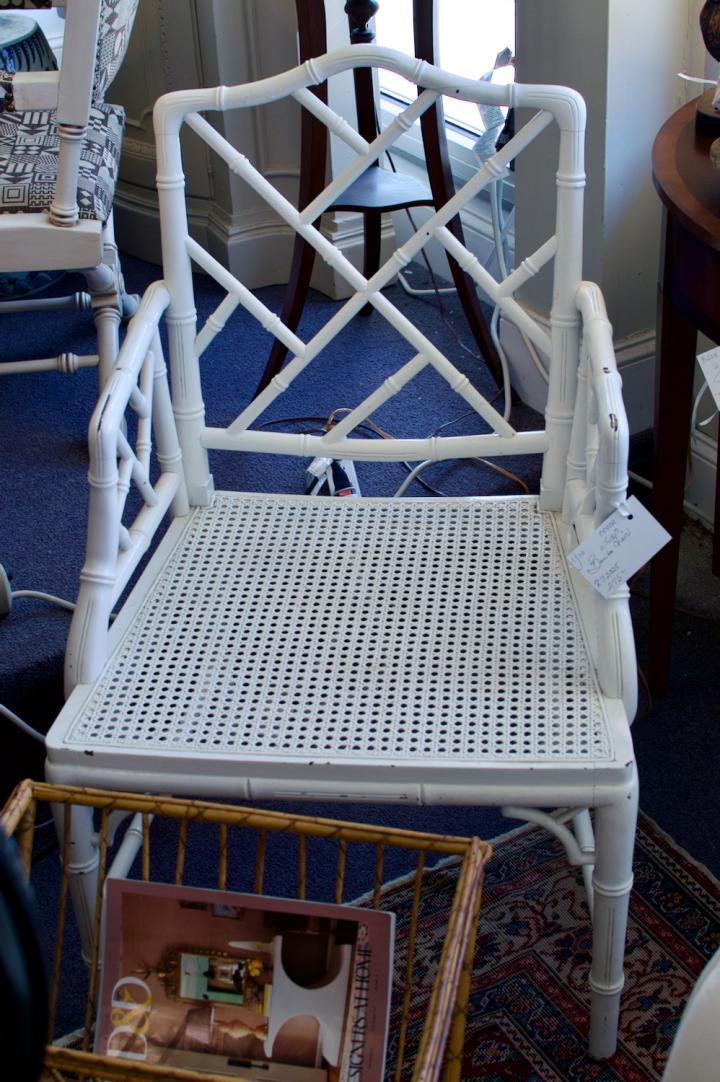 Shop White bamboo chair | Hunt & Gather