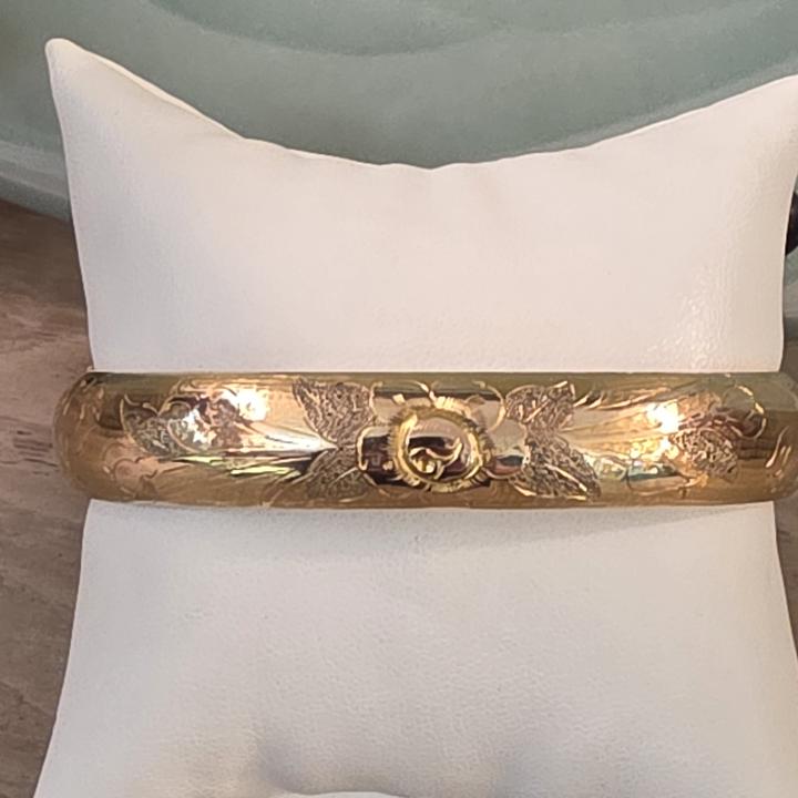 Shop Antique Gold Filled Hinged Bangle | Hunt & Gather
