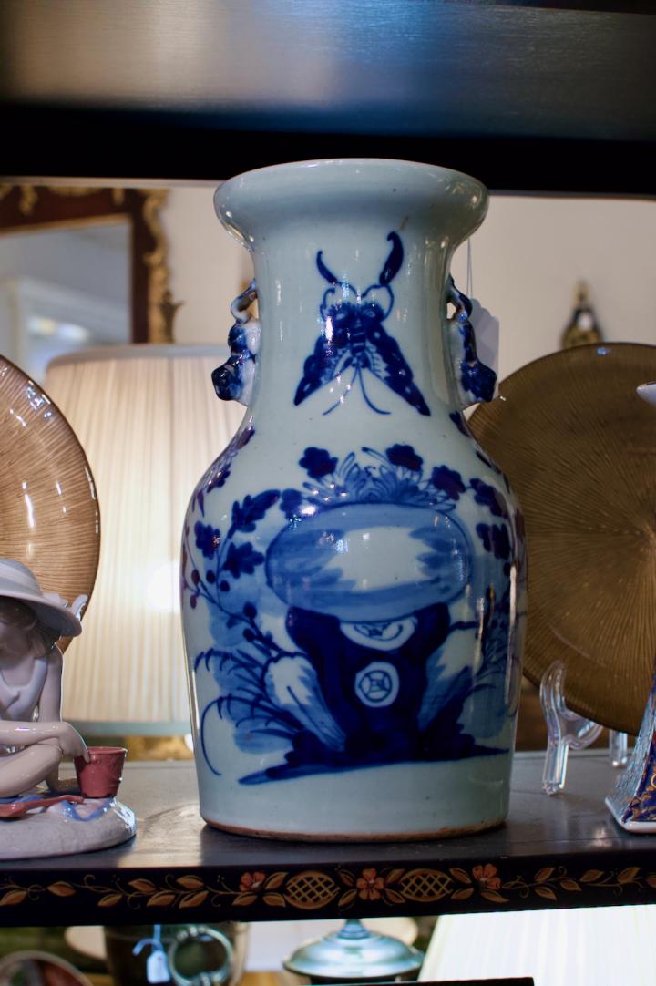 Shop Antique blue & white asian vase | Hunt & Gather