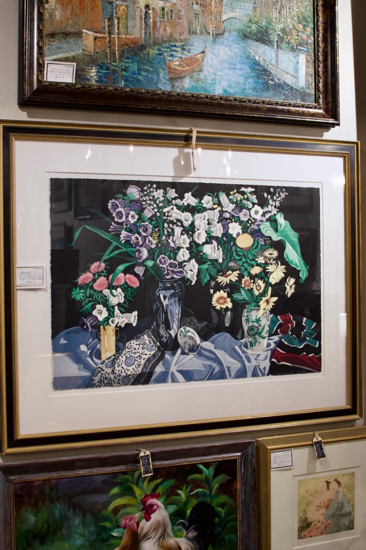 Shop Still life with Canterbury Bells etching | Hunt & Gather