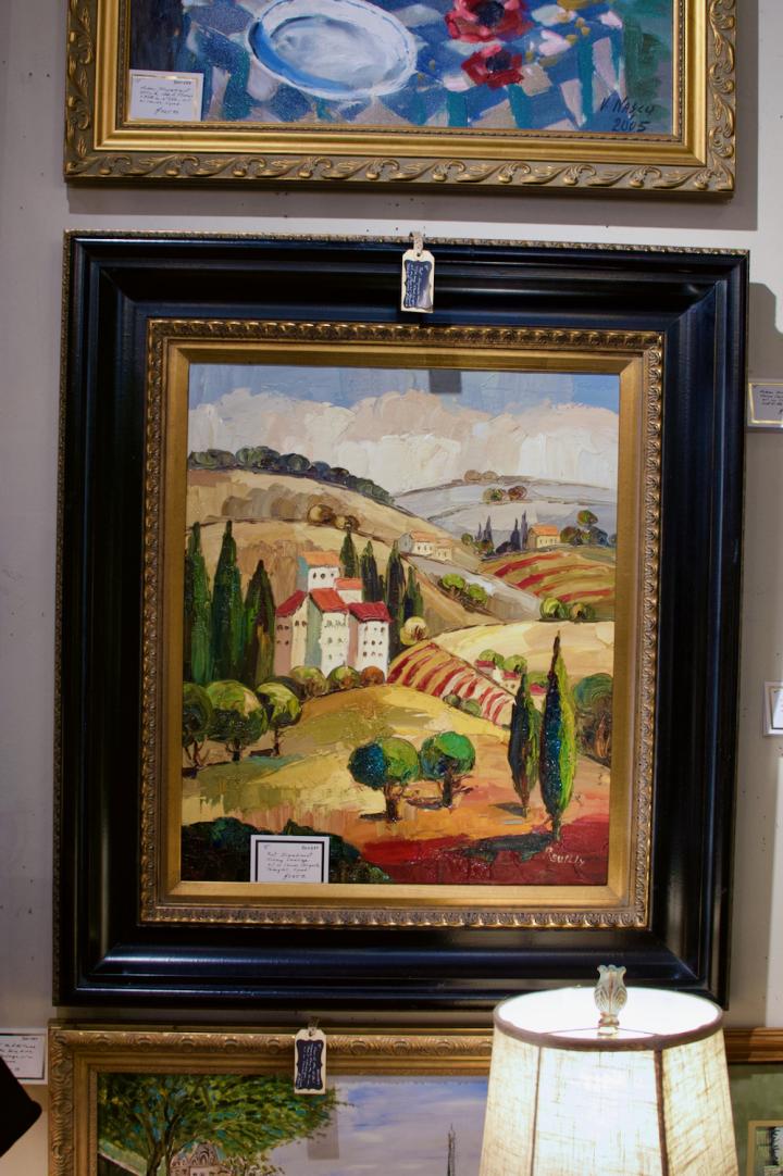Shop Post impressionist Tuscany landscape oil on canvas | Hunt & Gather
