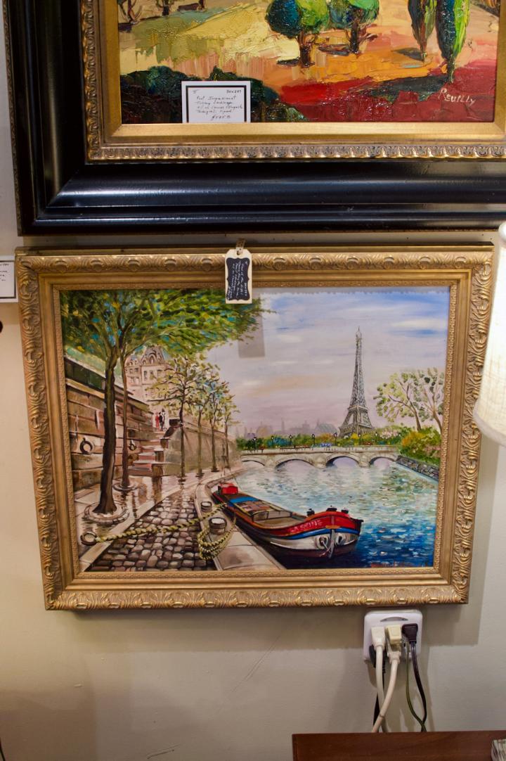 Shop View of the Eiffel Tower along the Seine river | Hunt & Gather