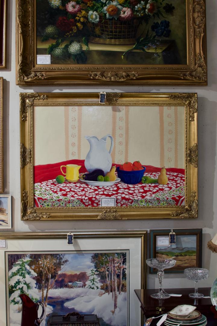 Shop Country table still life oil on board | Hunt & Gather