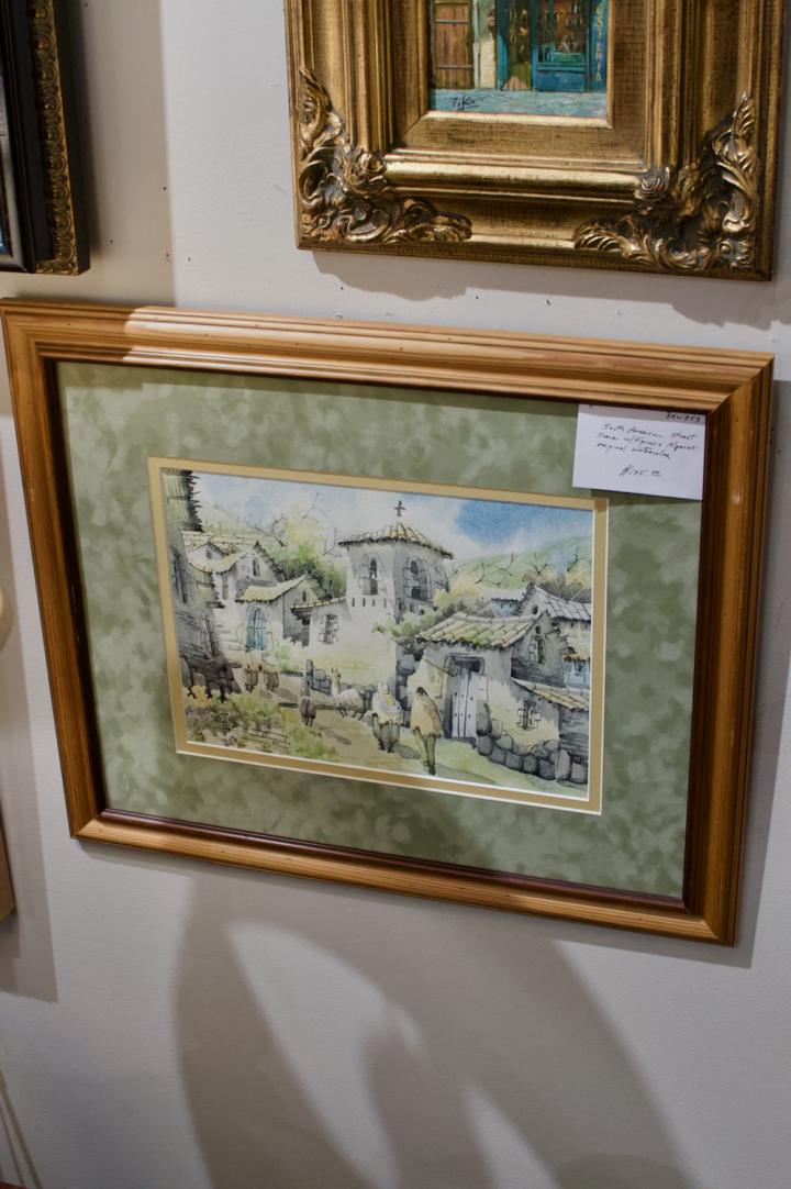 Shop South American street scene original watercolor | Hunt & Gather
