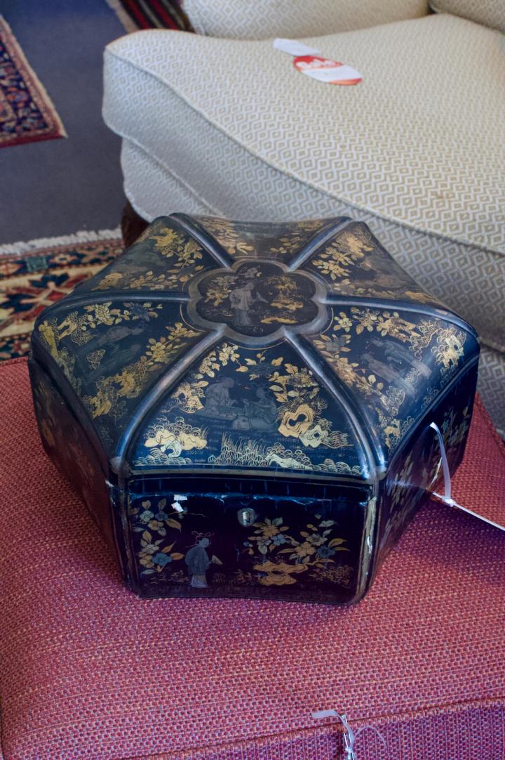 Shop Black lacquered Asian box | Hunt & Gather