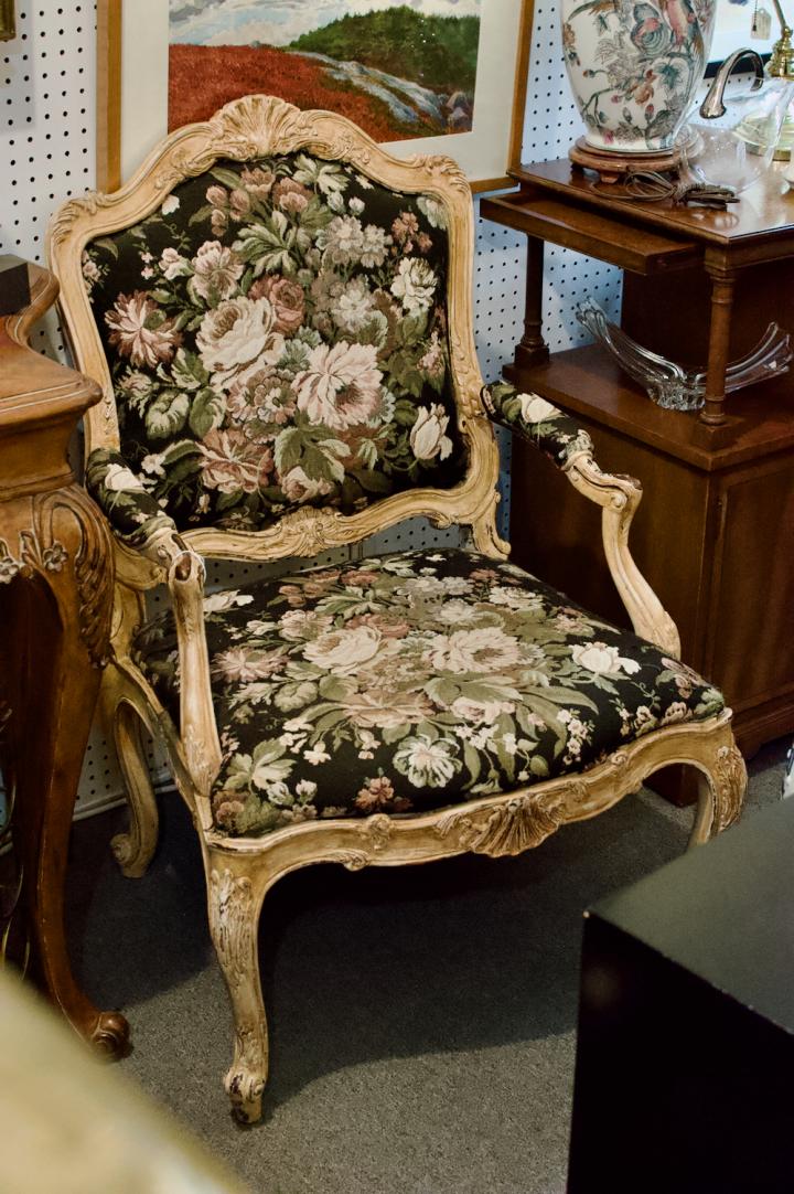 Shop French open arm chair - bleached | Hunt & Gather