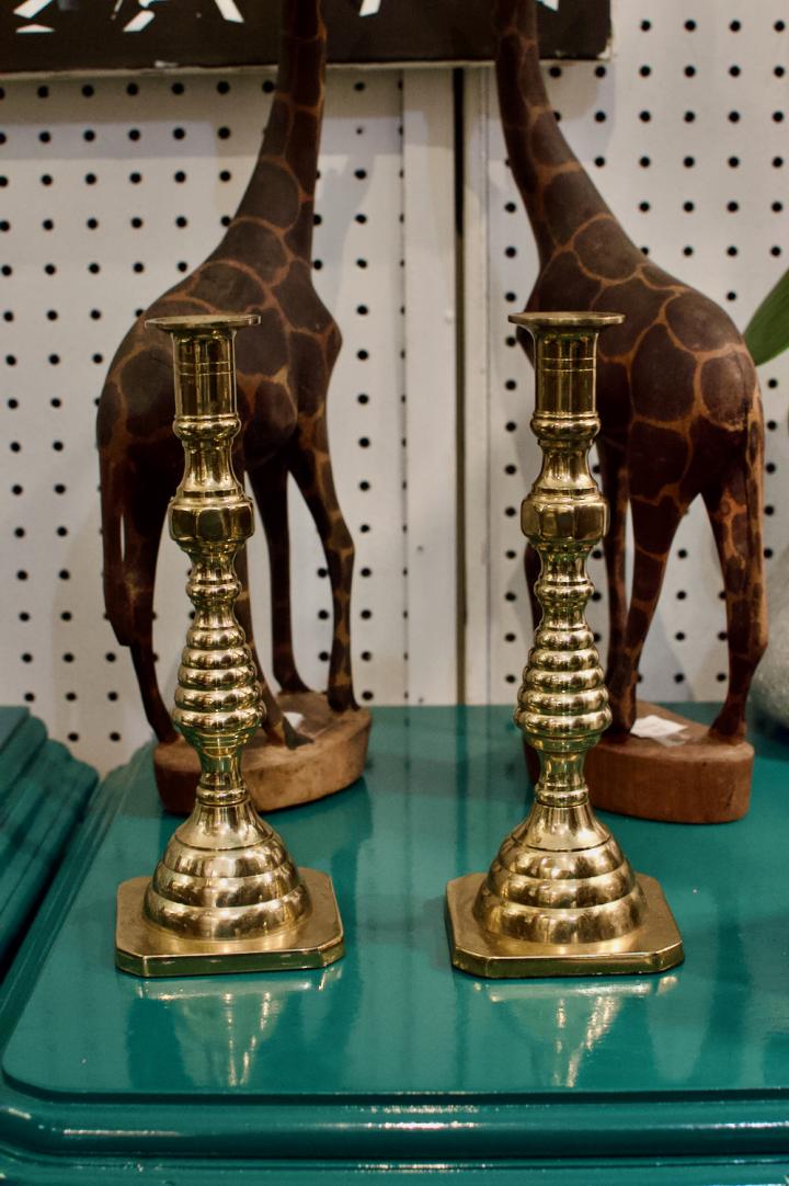 Shop Large heavy VA Metalcrafters candle sticks | Hunt & Gather