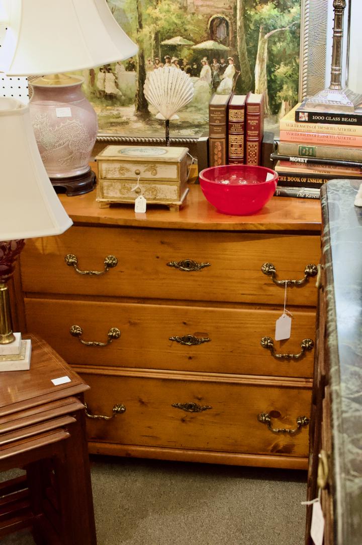 Shop 18th century 3 drawer pine chest | Hunt & Gather