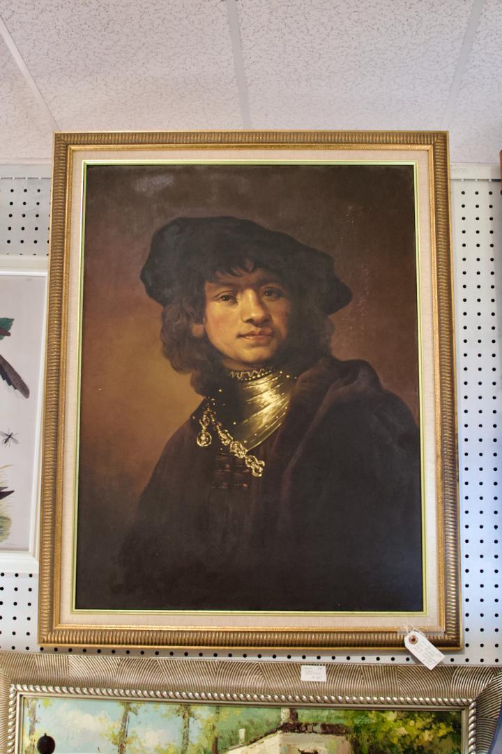 Shop Oil painting on board from Rembrandt self portrait | Hunt & Gather