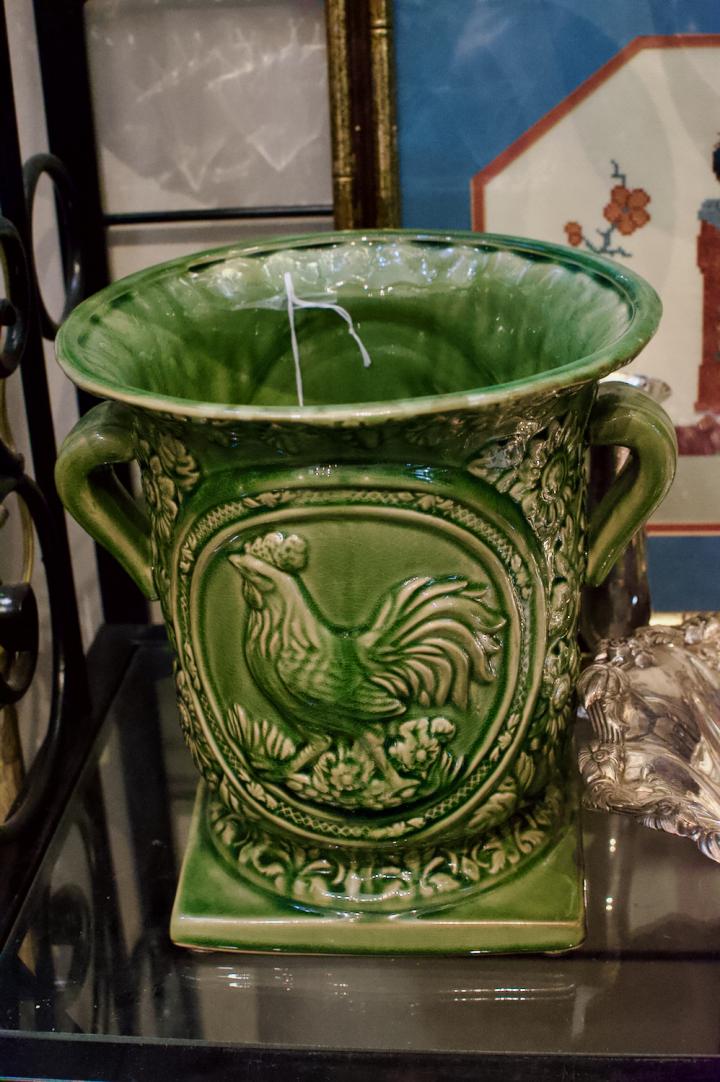 Shop Green rooster vase | Hunt & Gather