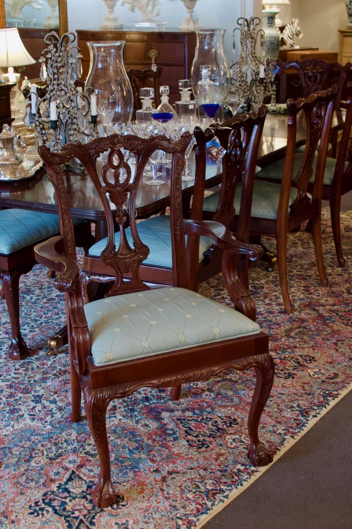 Shop Set of 8 Chippendale chairs | Hunt & Gather