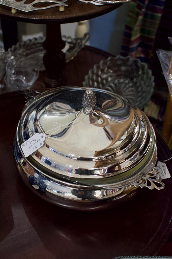 Shop Silverplate covered bowl | Hunt & Gather