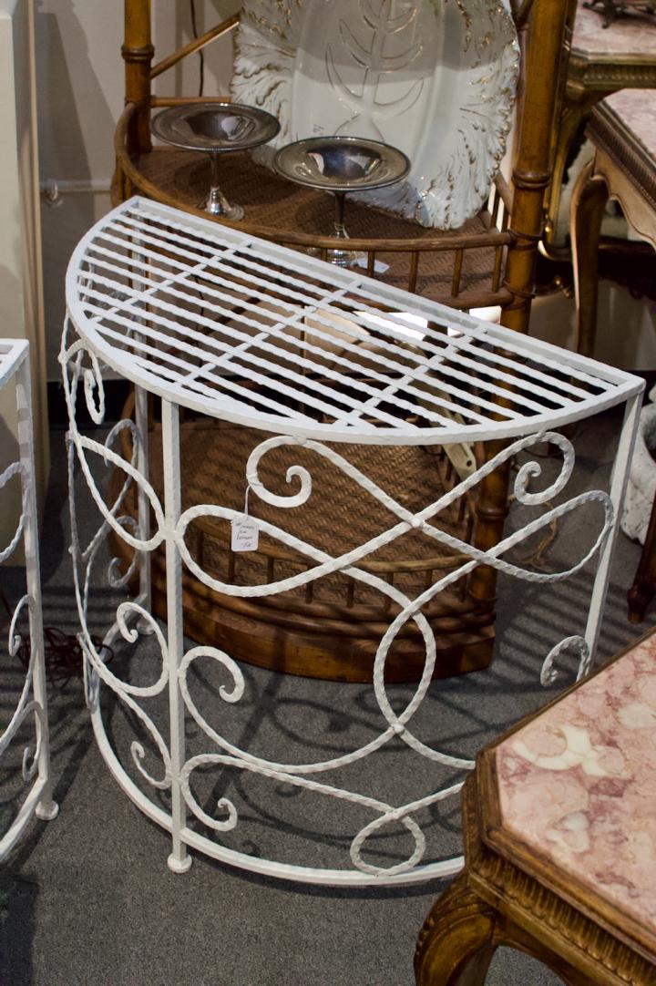 Shop Painted iron demilune | Hunt & Gather