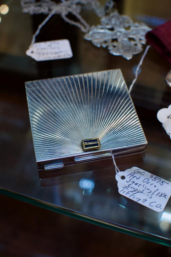 Shop Tiffany & Co Sterling mirror compact | Hunt & Gather