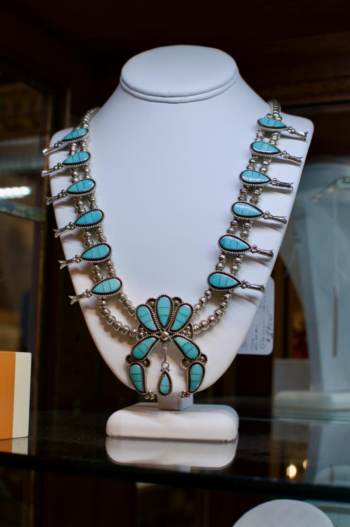 Shop S. Lawsayate Zuni squash blossom necklace | Hunt & Gather