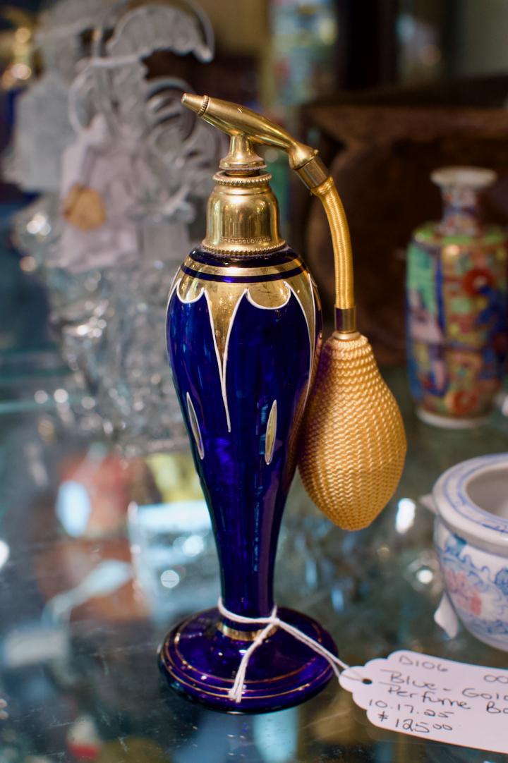 Shop Blue & gold perfume bottle | Hunt & Gather