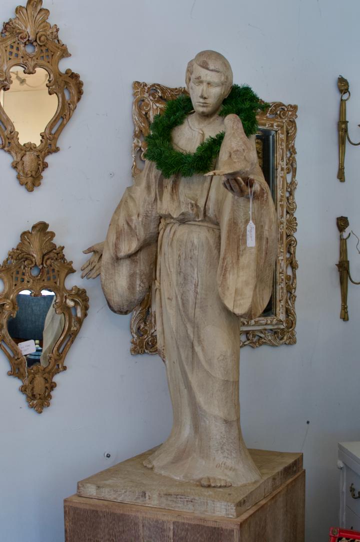 Shop Carved wood St Francis statue | Hunt & Gather
