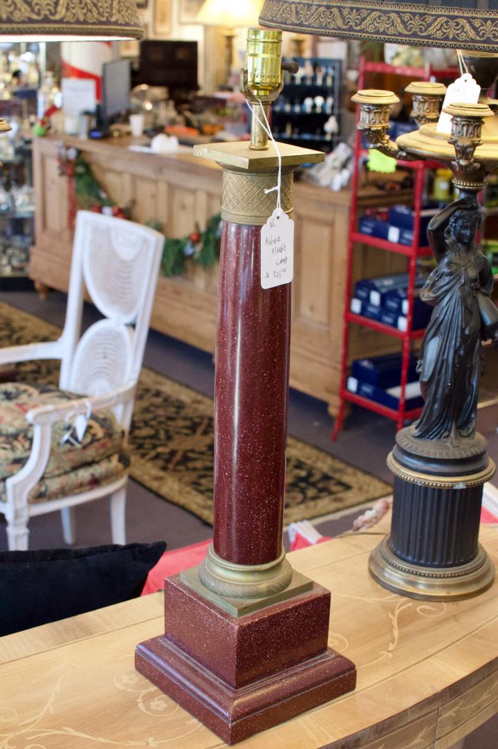 Shop Antique marble lamp | Hunt & Gather