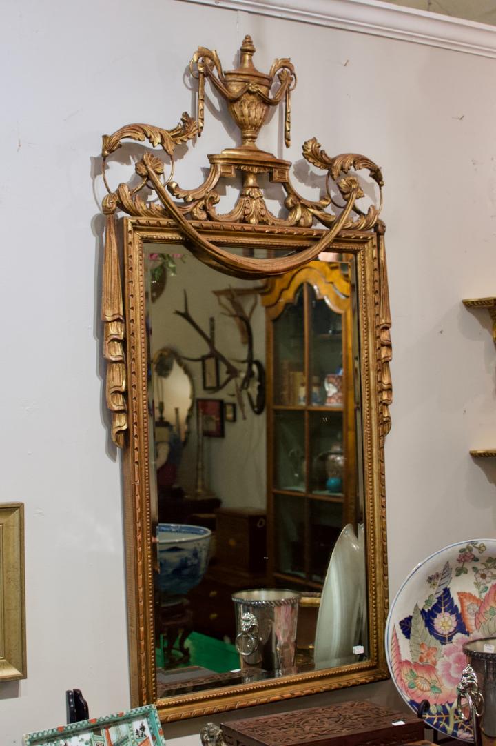 Shop French Louis XVI style giltwood mirror | Hunt & Gather