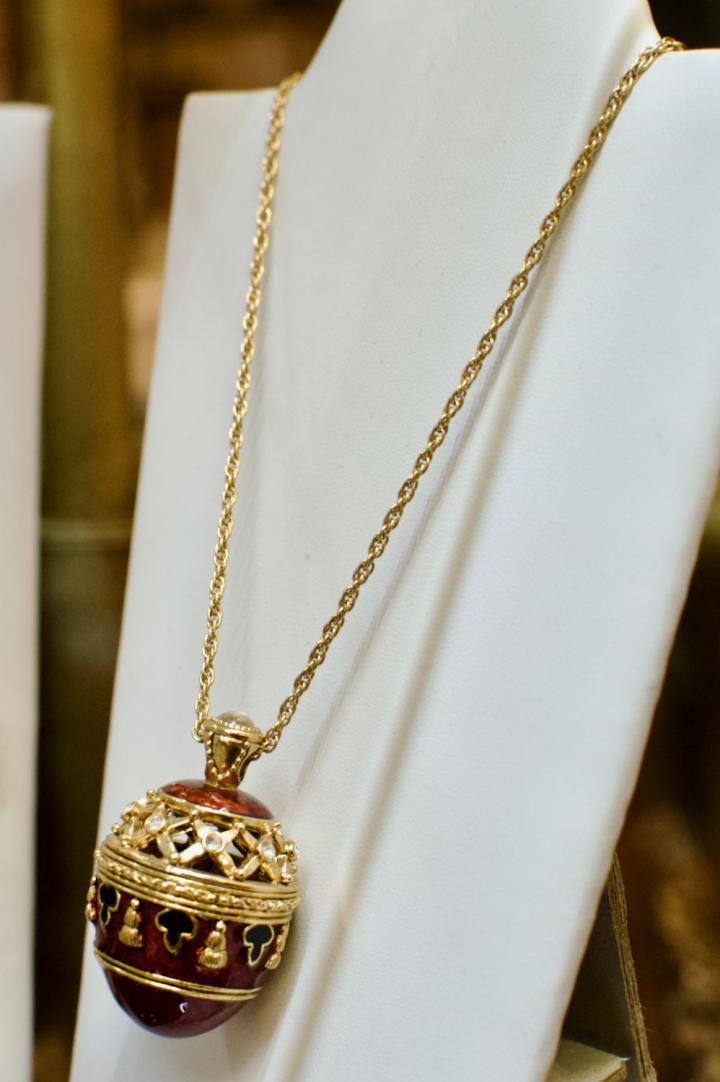 Shop Joan Rivers large enamel egg necklace | Hunt & Gather